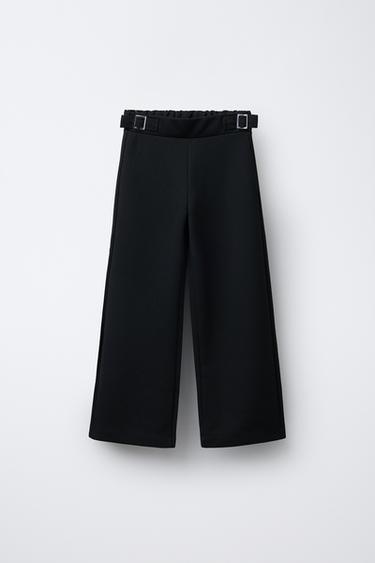 BUCKLE SUIT TROUSERS - Black by Zara
