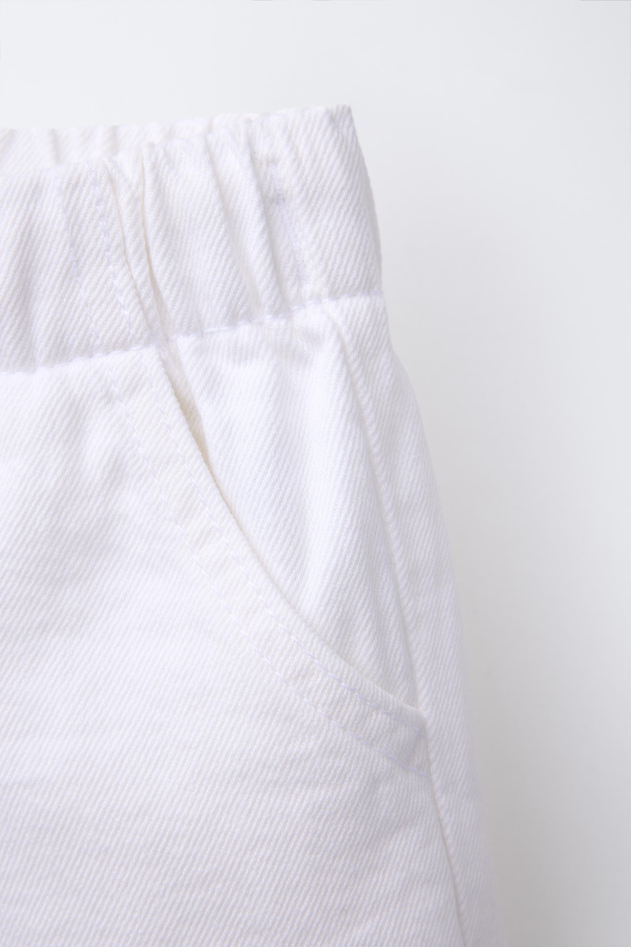 ELASTIC DENIM SHORTS