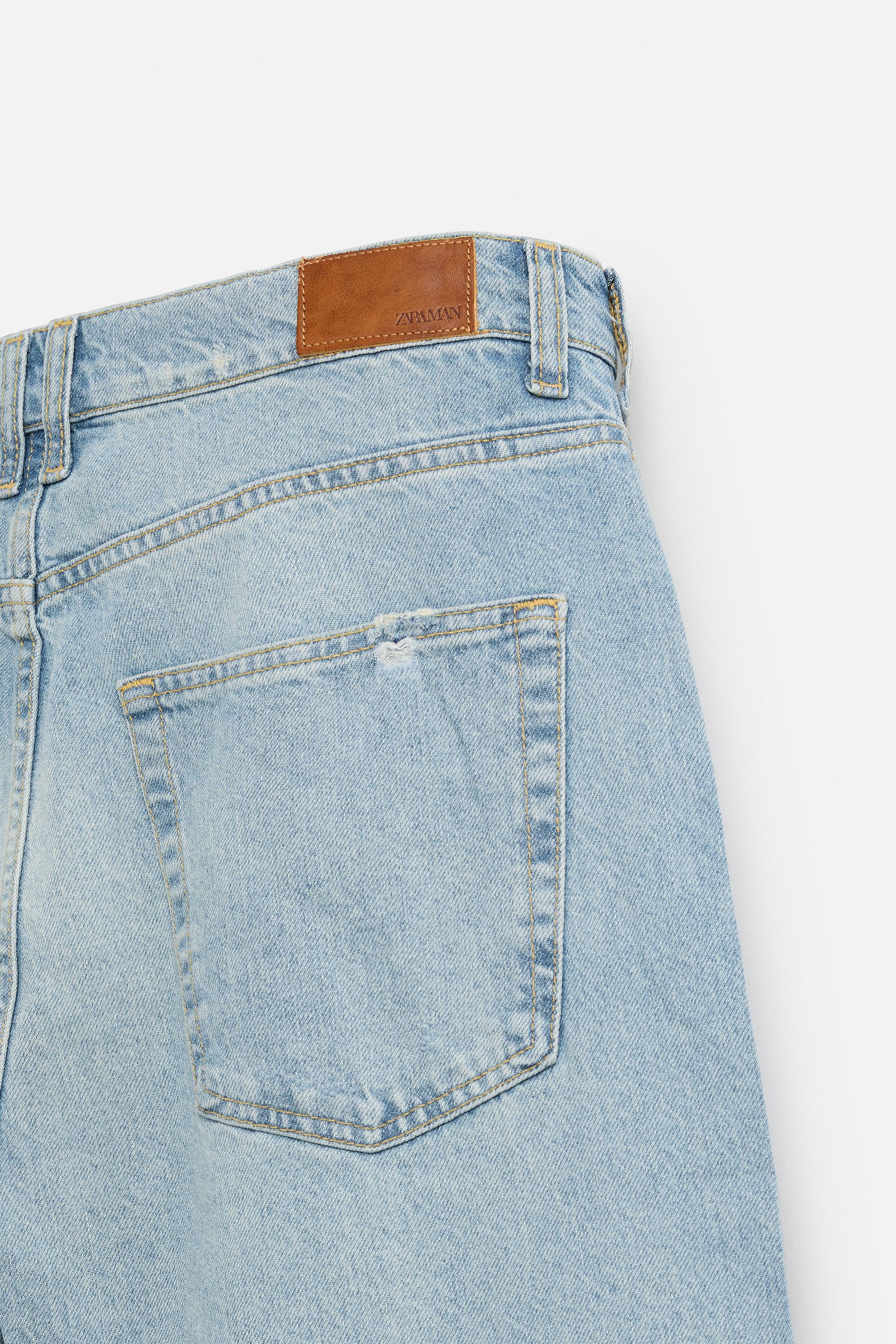 バギーフィットステッチジーンズ - ライトブルー | ZARA Japan