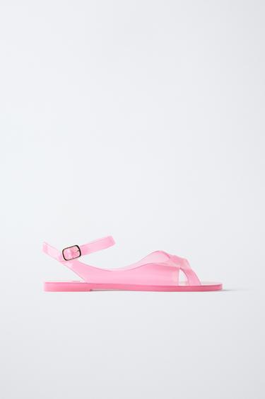 Zara POOL SANDALS - Pink