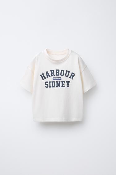 CAMISETA ESTAMPADO RELIEVE - Crudo de Zara