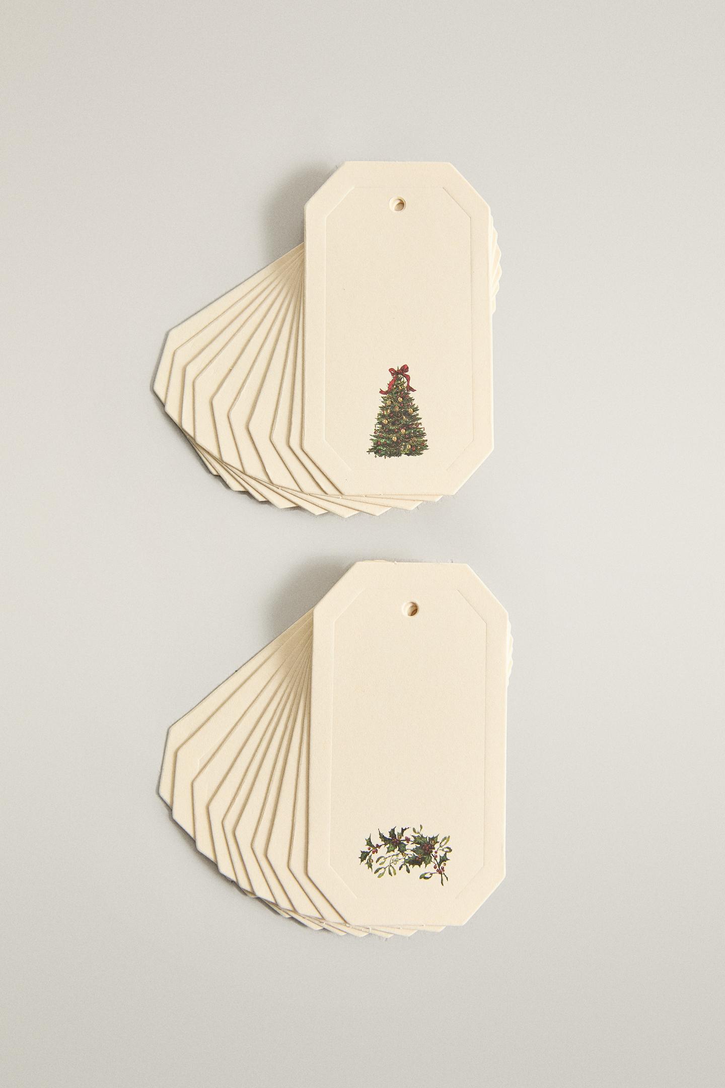 Zara Christmas Gift Tag Pack (Pack OF 20), цвет: Белый — фото 3