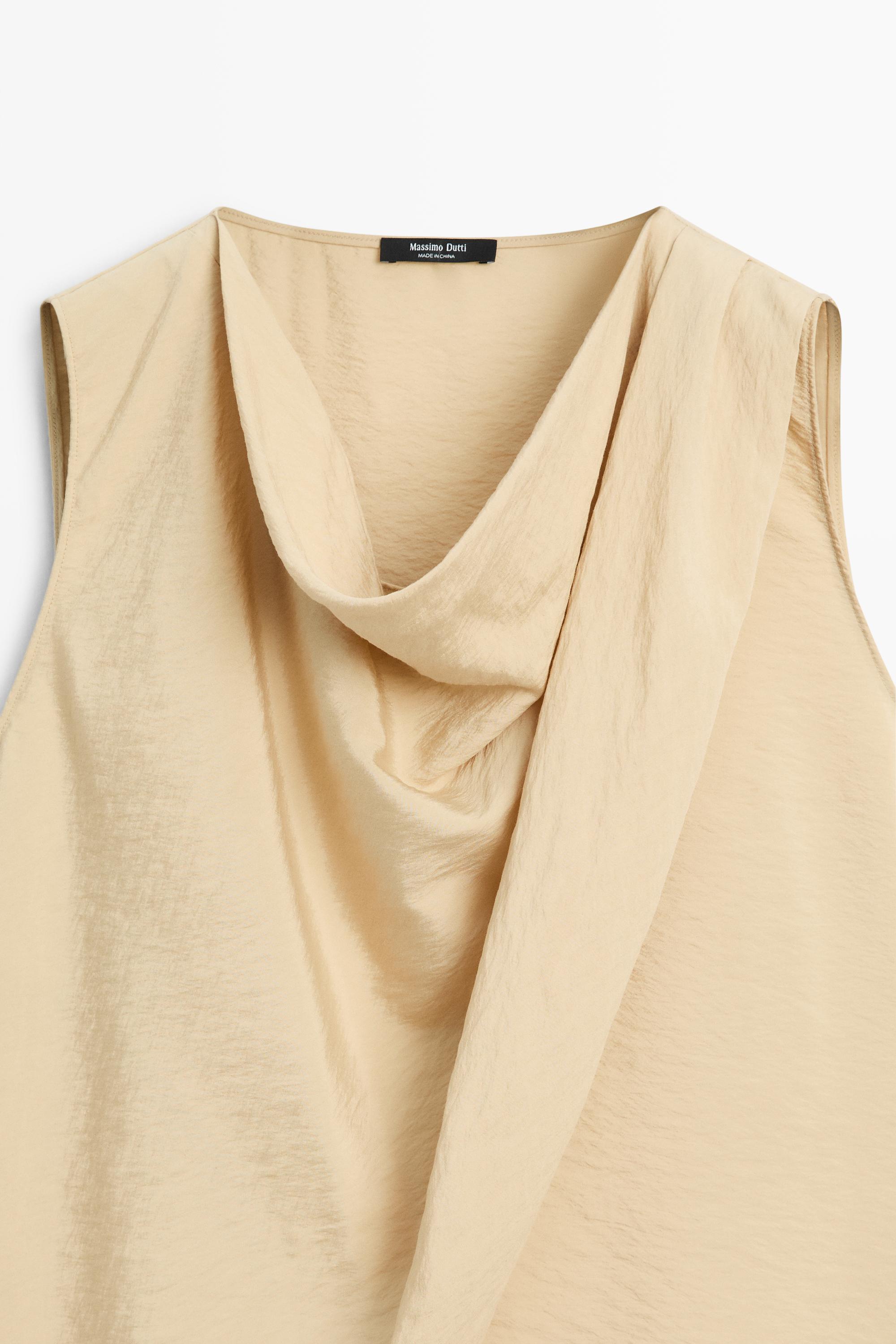 Top fluide détail drapé