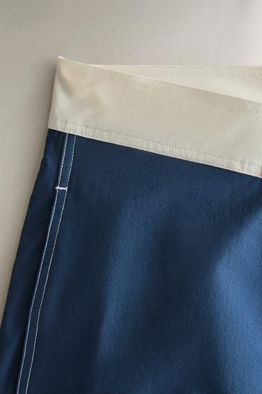 BEACH SWIMMING TRUNKS WITH SEAMS - Blue by Zara - Image 1