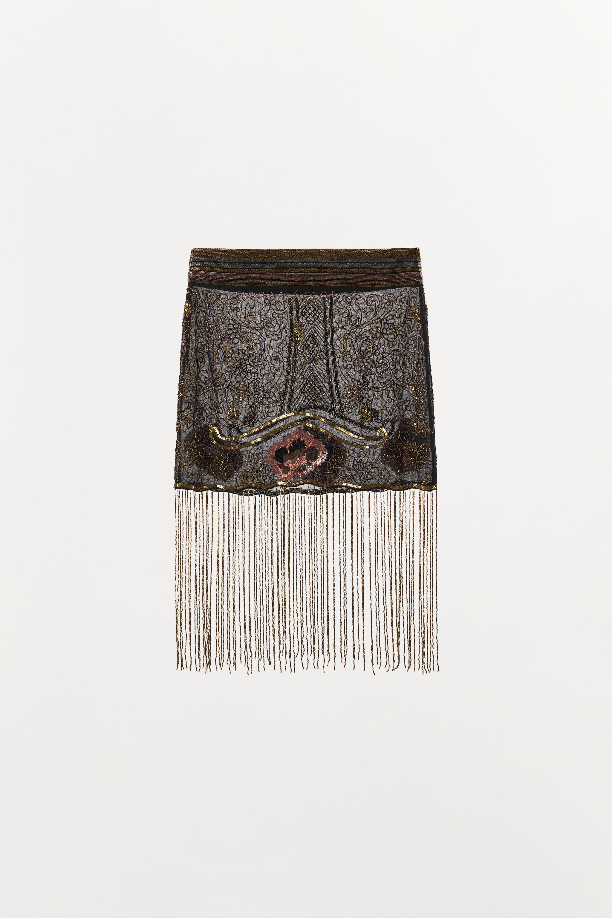 LIMITED EDITION FRINGED MINI SKIRT