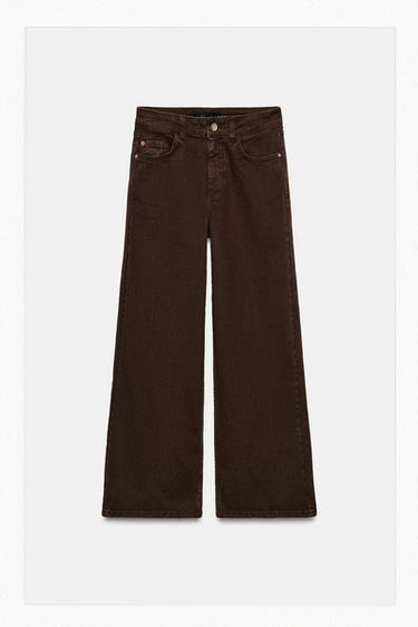 Z1975 HIGH-WAIST CULOTTES - Brown by Zara