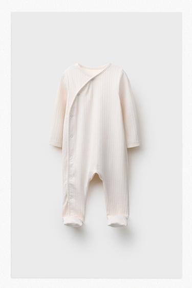CONVERTIBLE FOOT SLEEPSUIT - Ecru by Zara
