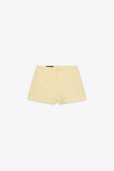 MINI SHORTS - Light yellow by Zara