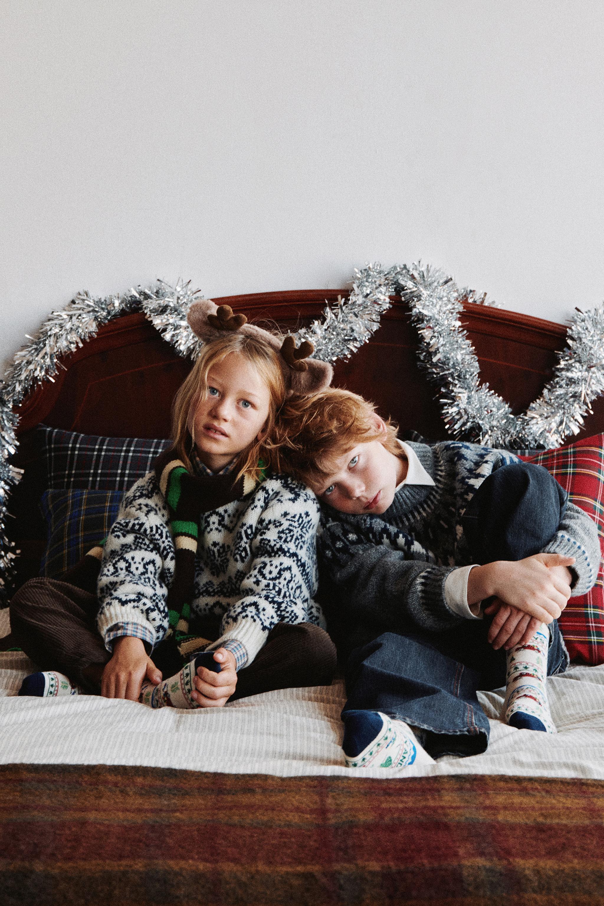 PRINTED WOOL BLEND JUMPER