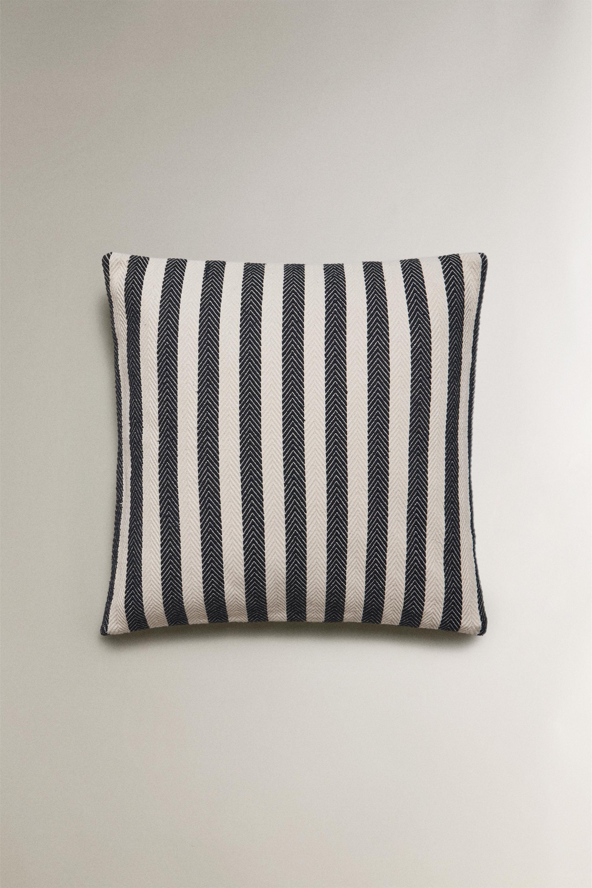 HOUSSE DE COUSSIN RAYURES