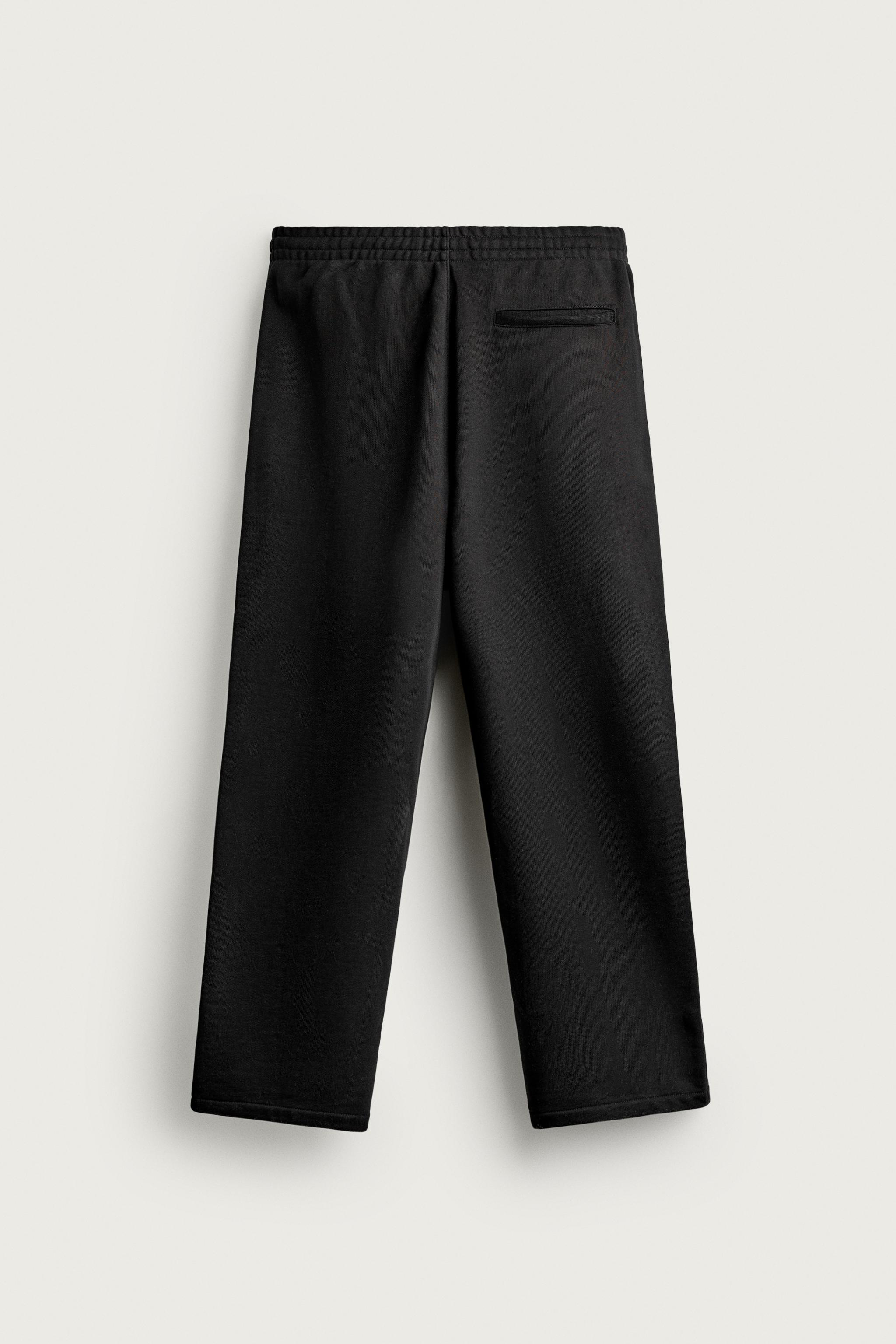 RELAXED-FIT JOGGER PANTS — Black