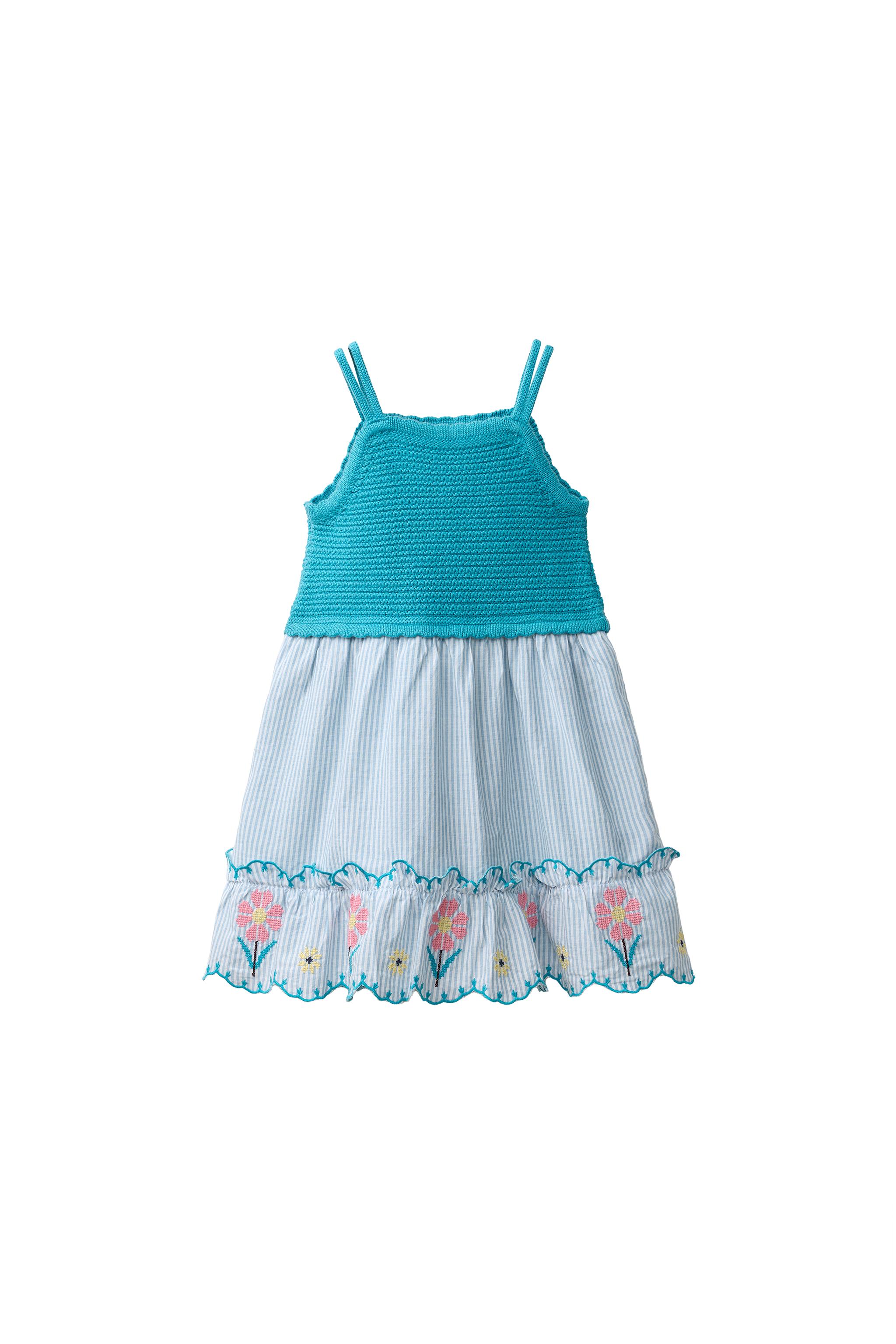 ZARA SISSEL ストライプ柄刺繍ワンピース 110 ZARA SISSEL EDELBO Kids