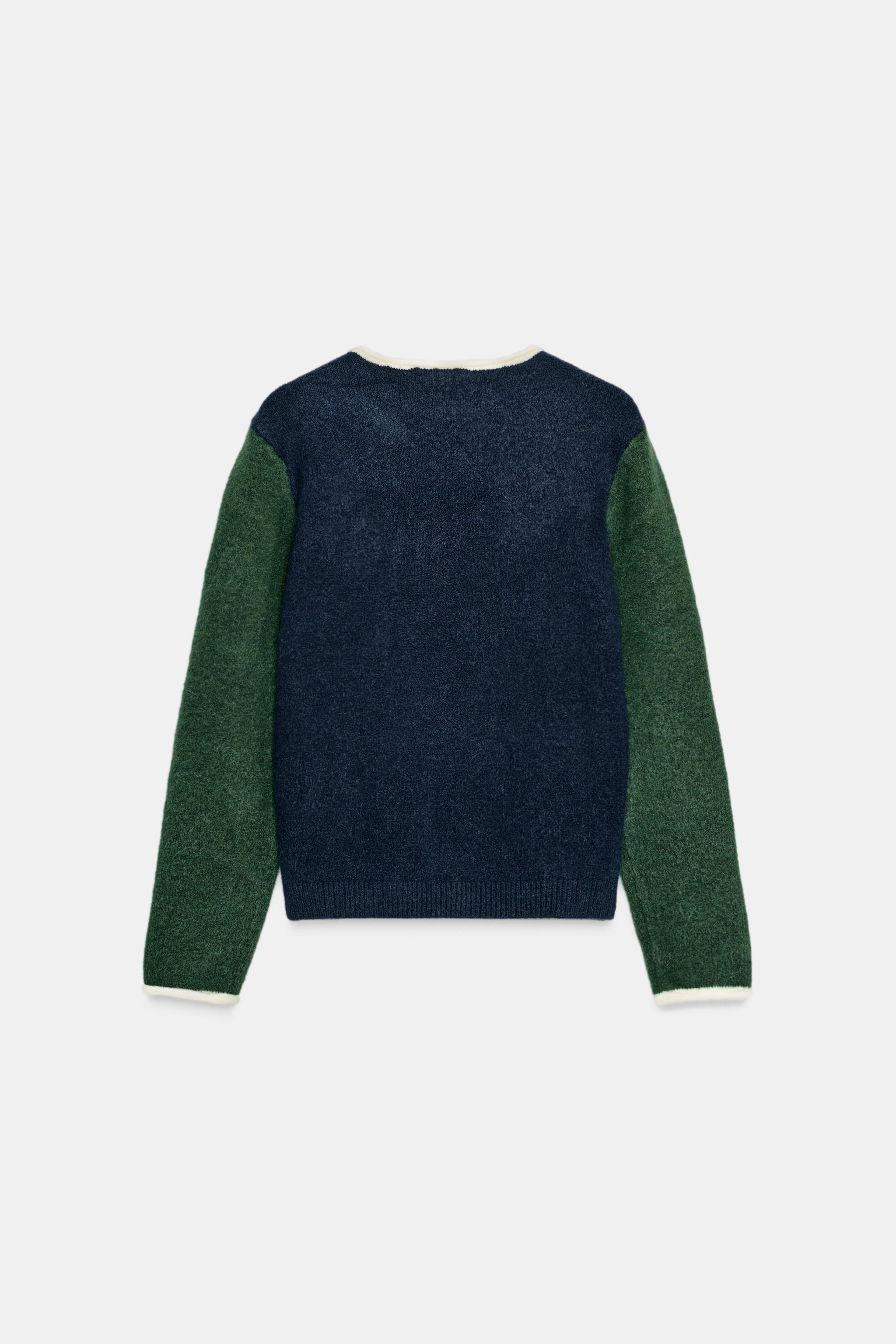 ZARA カラーブロックパーカ　Mサイズ COLOR BLOCK ZIP SWEATSHIRT - Maroon Grey | ZARA United States