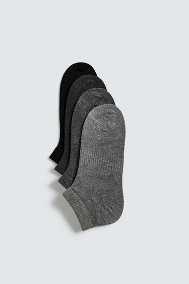 Zara 4-PACK SHORT SOCKS - various