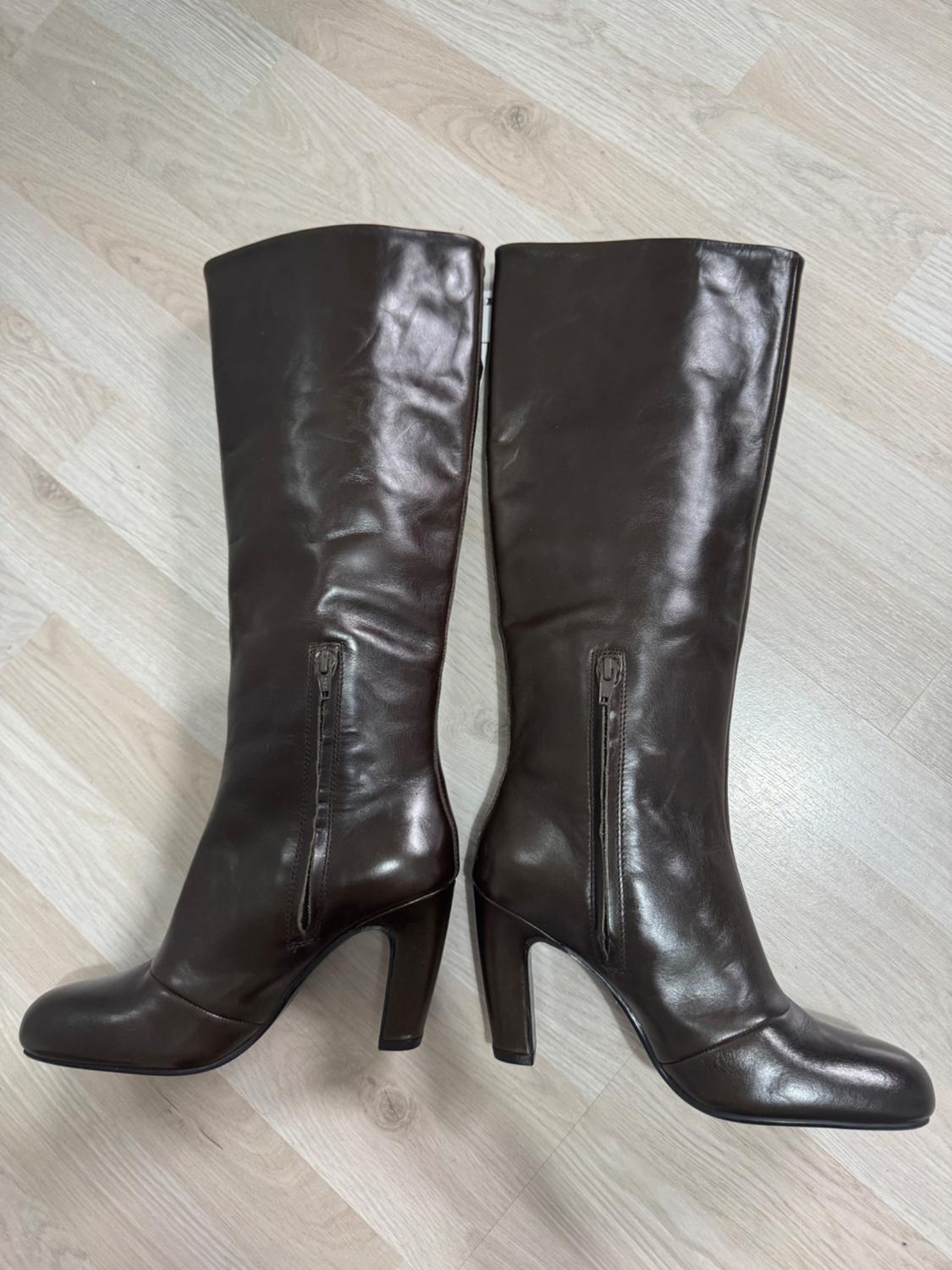 LEATHER BOOTS WITH WIDE CALF - Image 5