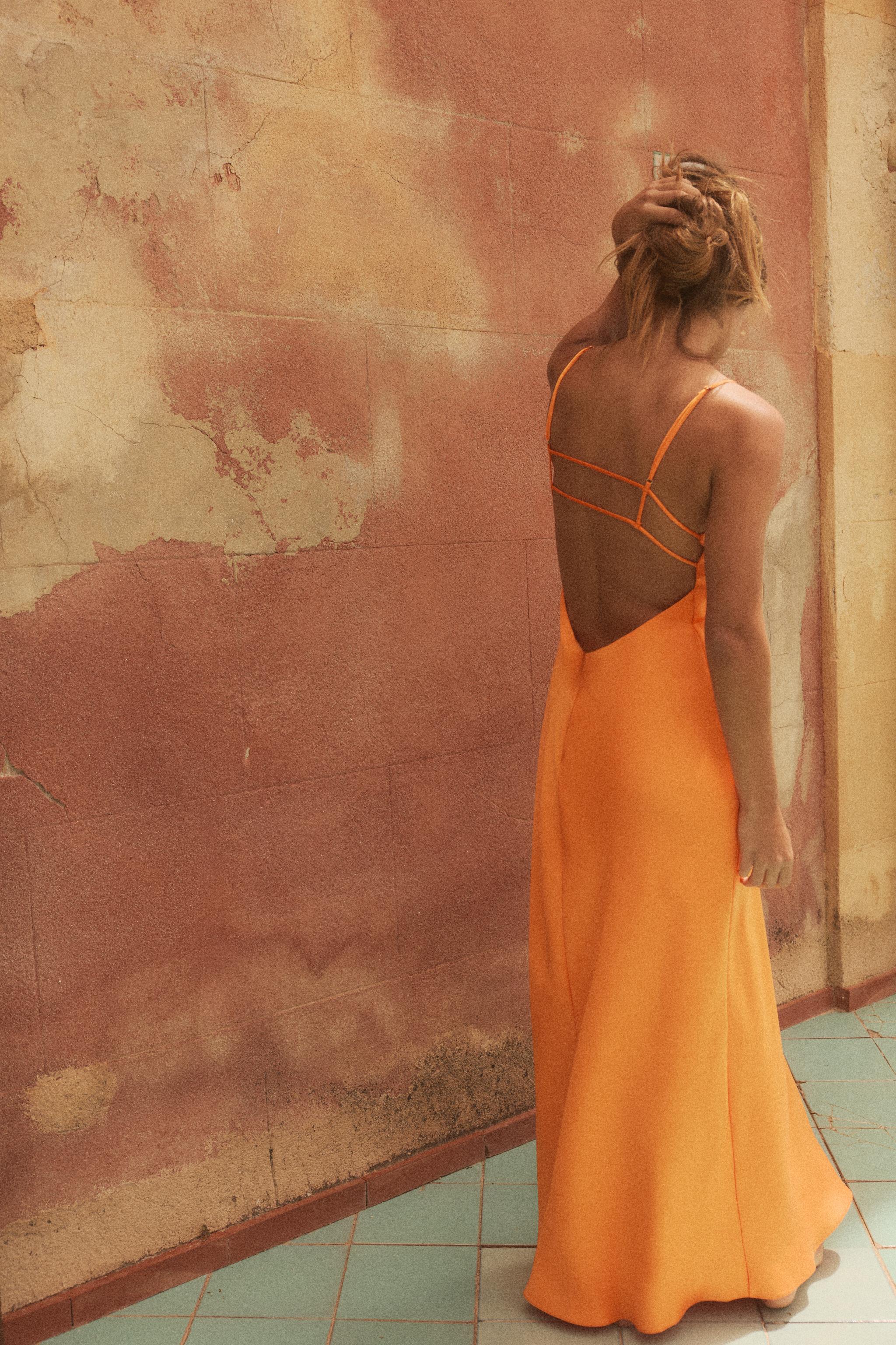 orange satin dress zara Trendy ZARA : Orange Satin Midi Slip Dress : 3067/374 : UK Buyers...Get It  Faster!! 2024