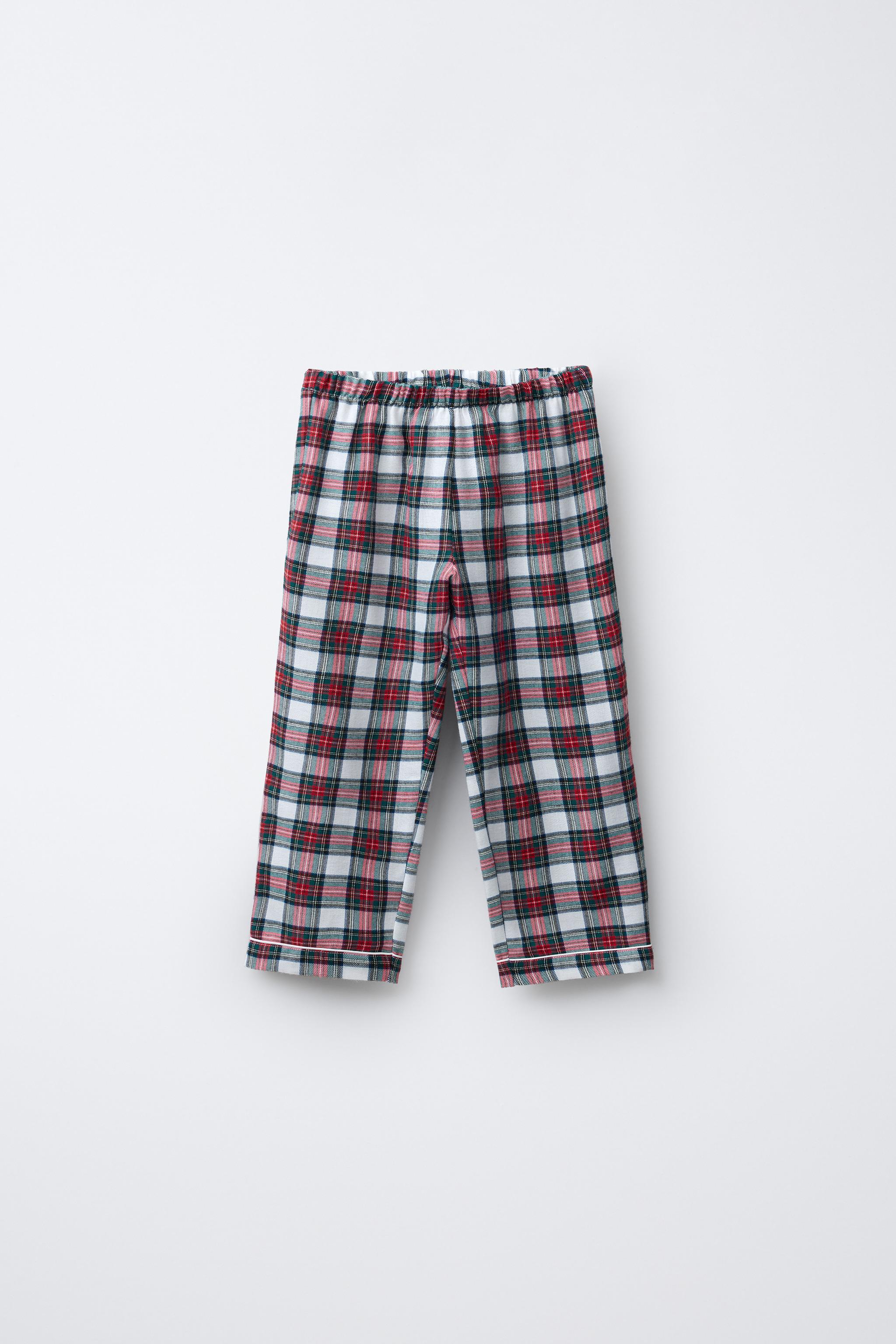 3-6 YEARS / FLANNEL PLAID PAJAMAS