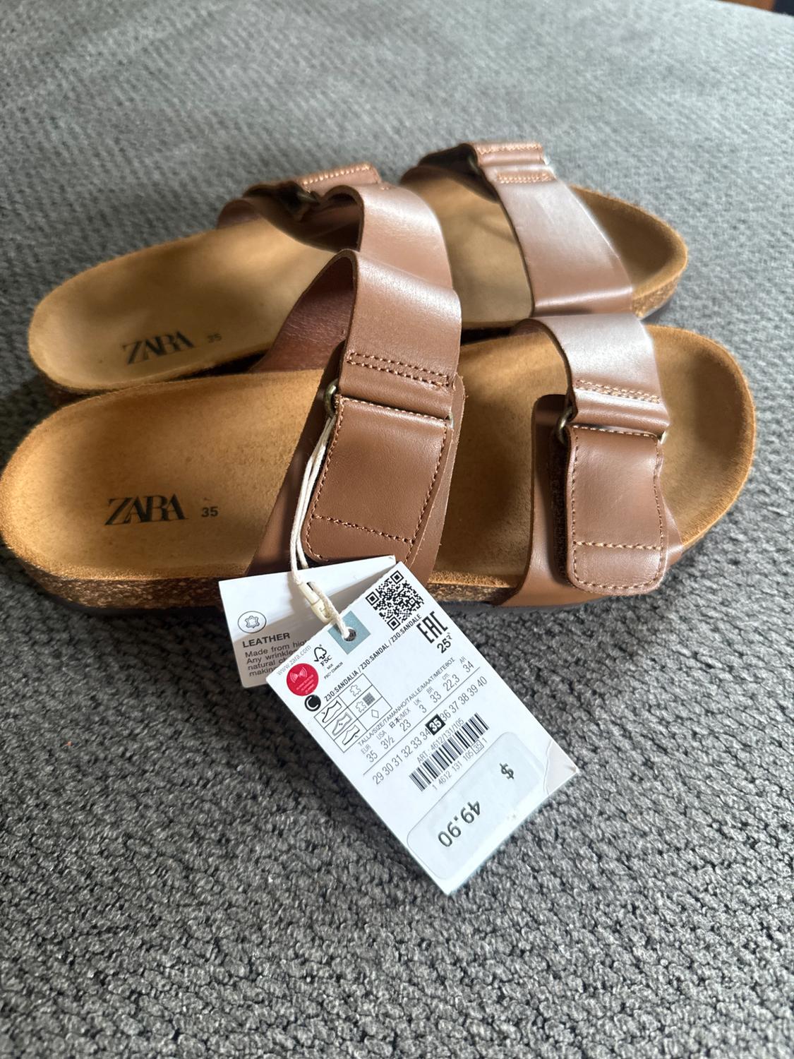 ZARA BOY LEATHER SANDALS - Image 3