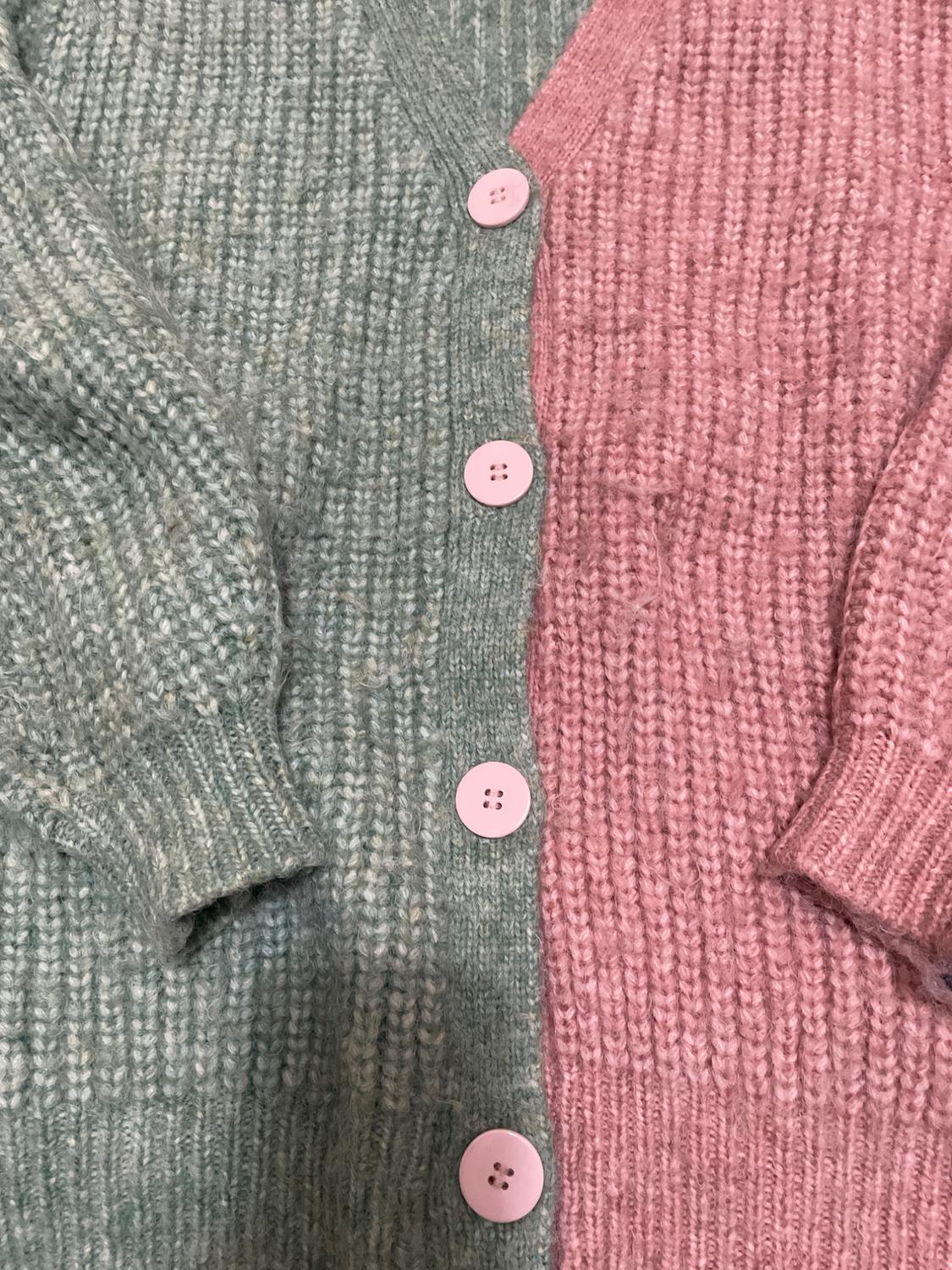 CONTRASTING KNIT CARDIGAN - Image 5