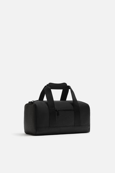RUBBERISED CROSSBODY BAG - Black by Zara - Image 1