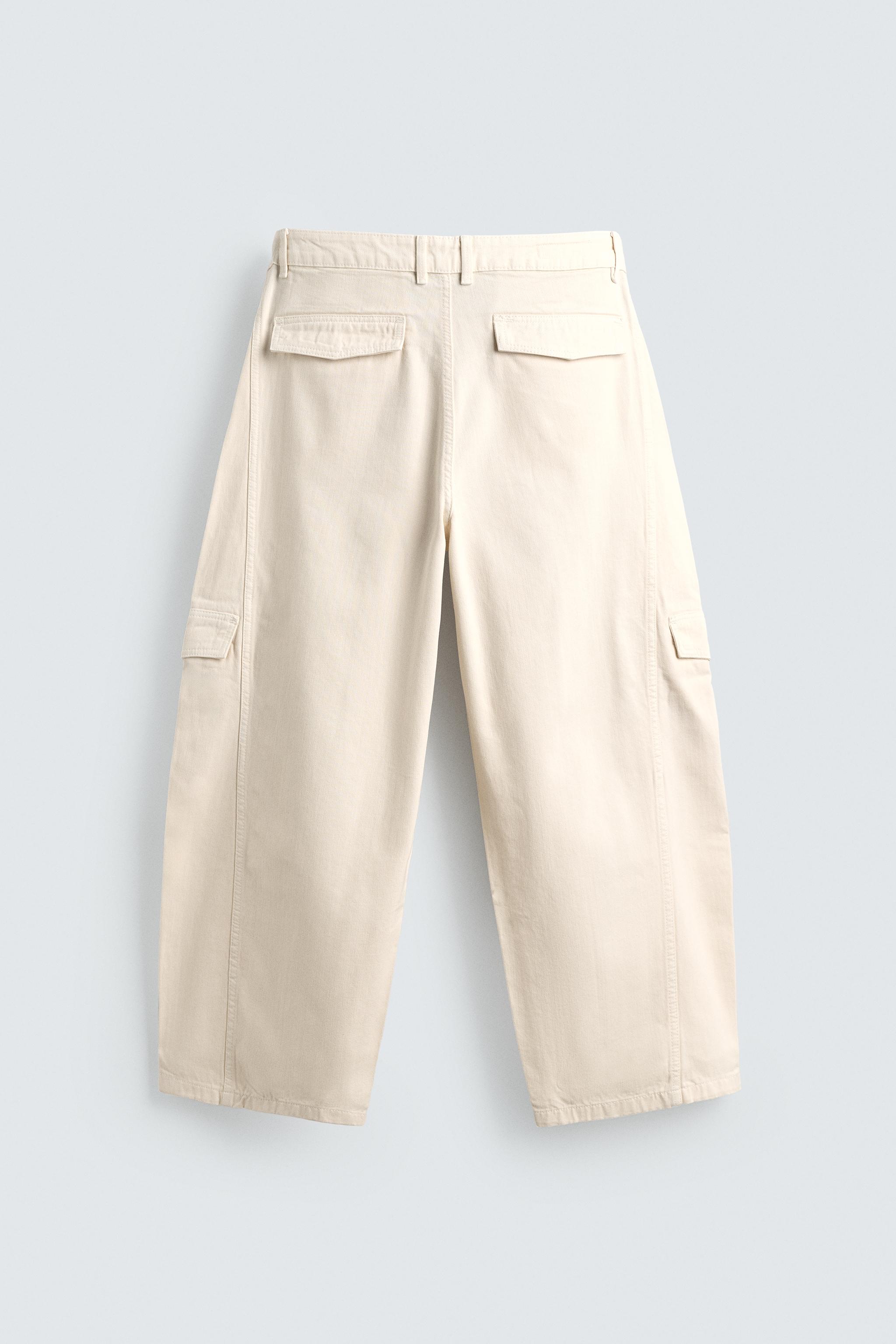 SEAMED BAGGY FIT CARGO PANTS