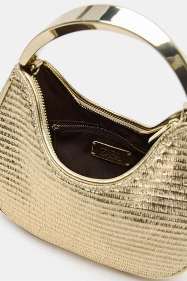 BOLSO DETALLE ASA METÁLICA - Dorado de Zara
