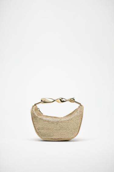MINI BOLSO ASA METÁLICA - Dorado de Zara