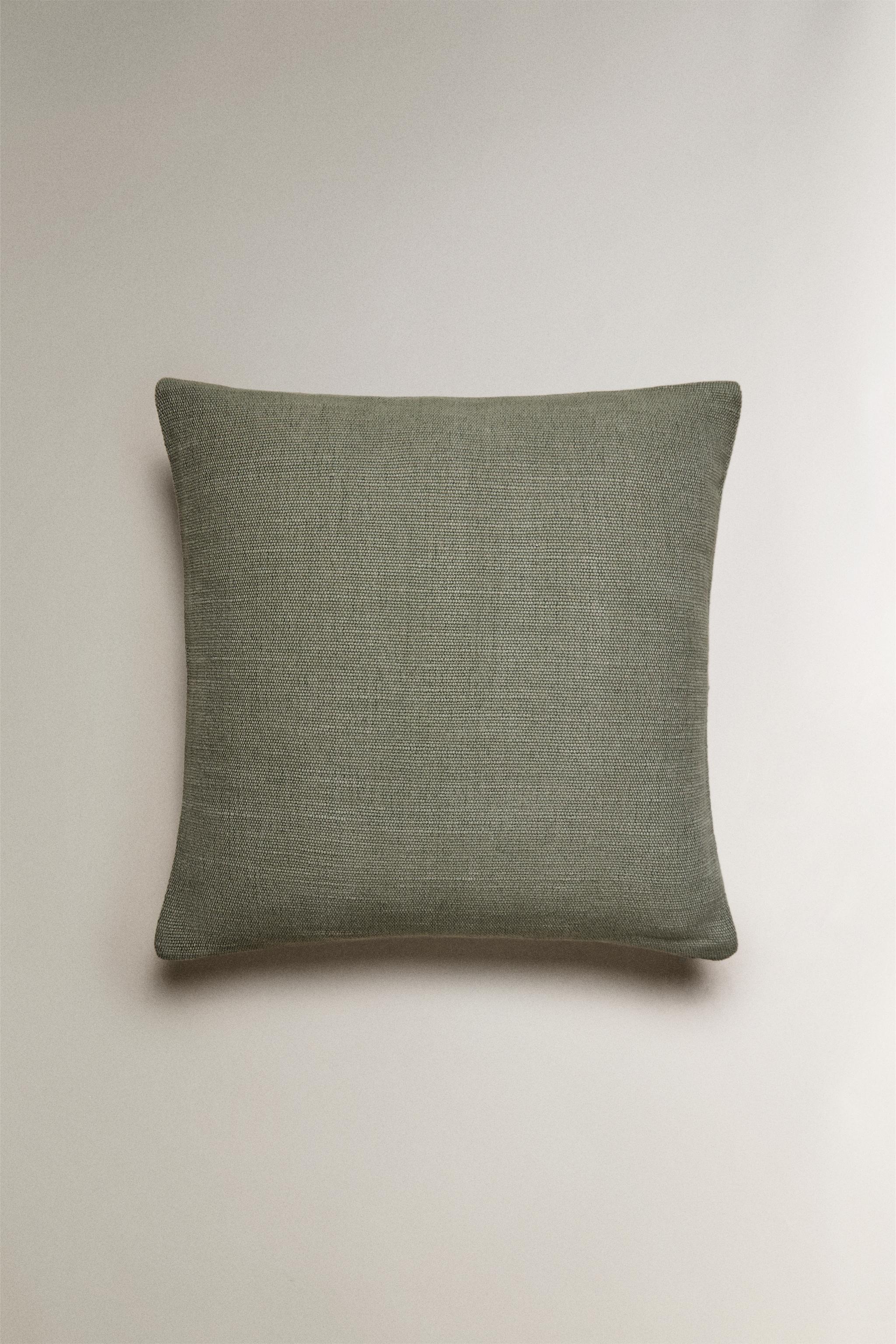 HOUSSE DE COUSSIN JUTE ET COTON