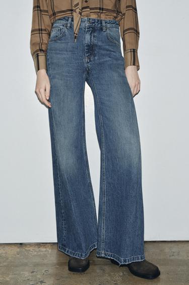 JEAN ZW COLLECTION FLARE TAILLE BASSE PLIS - Bleu de Zara - Image 1