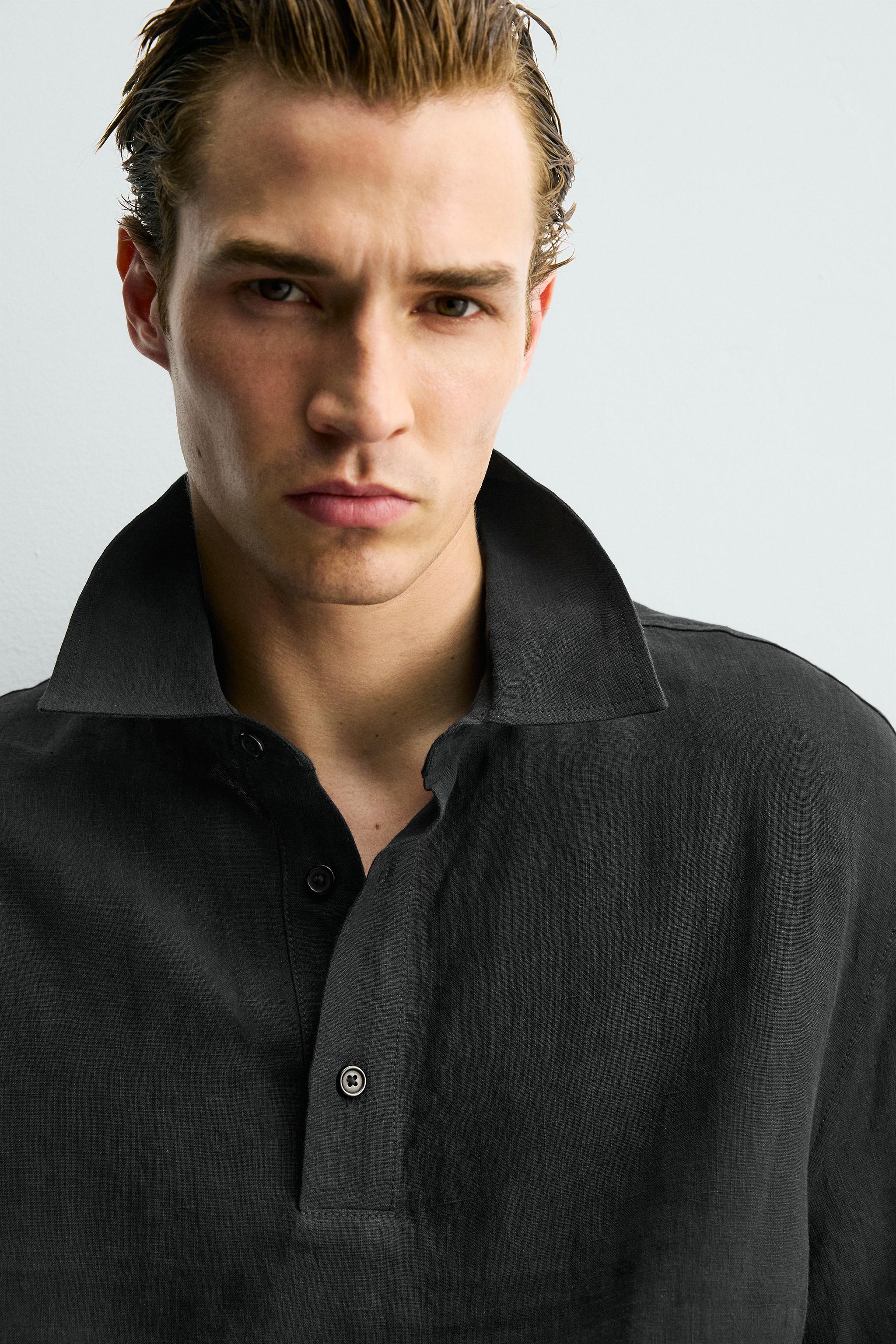 100% LINEN POLO SHIRT