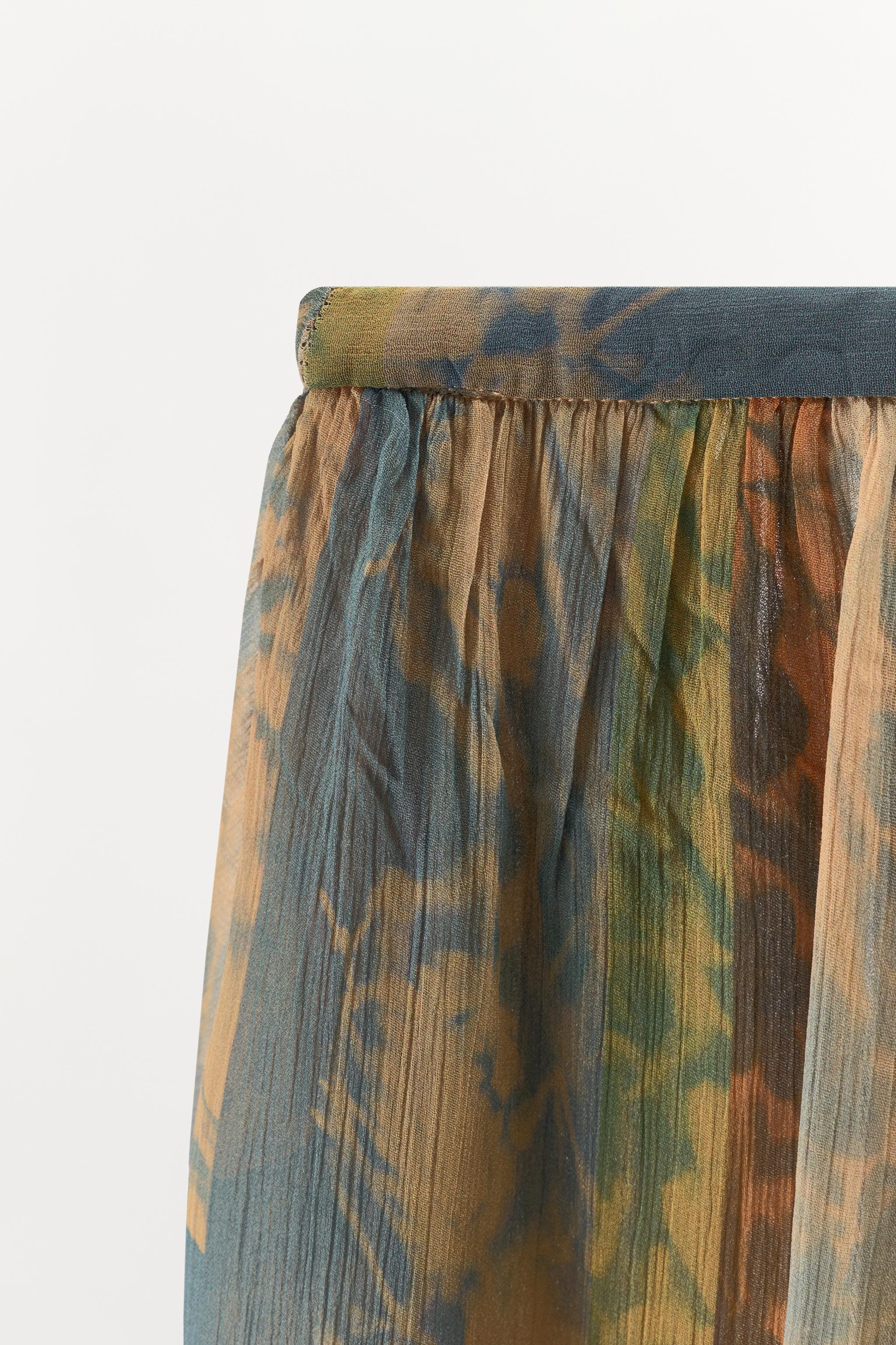 PRINTED VOLUME PANTS WITH VENTS