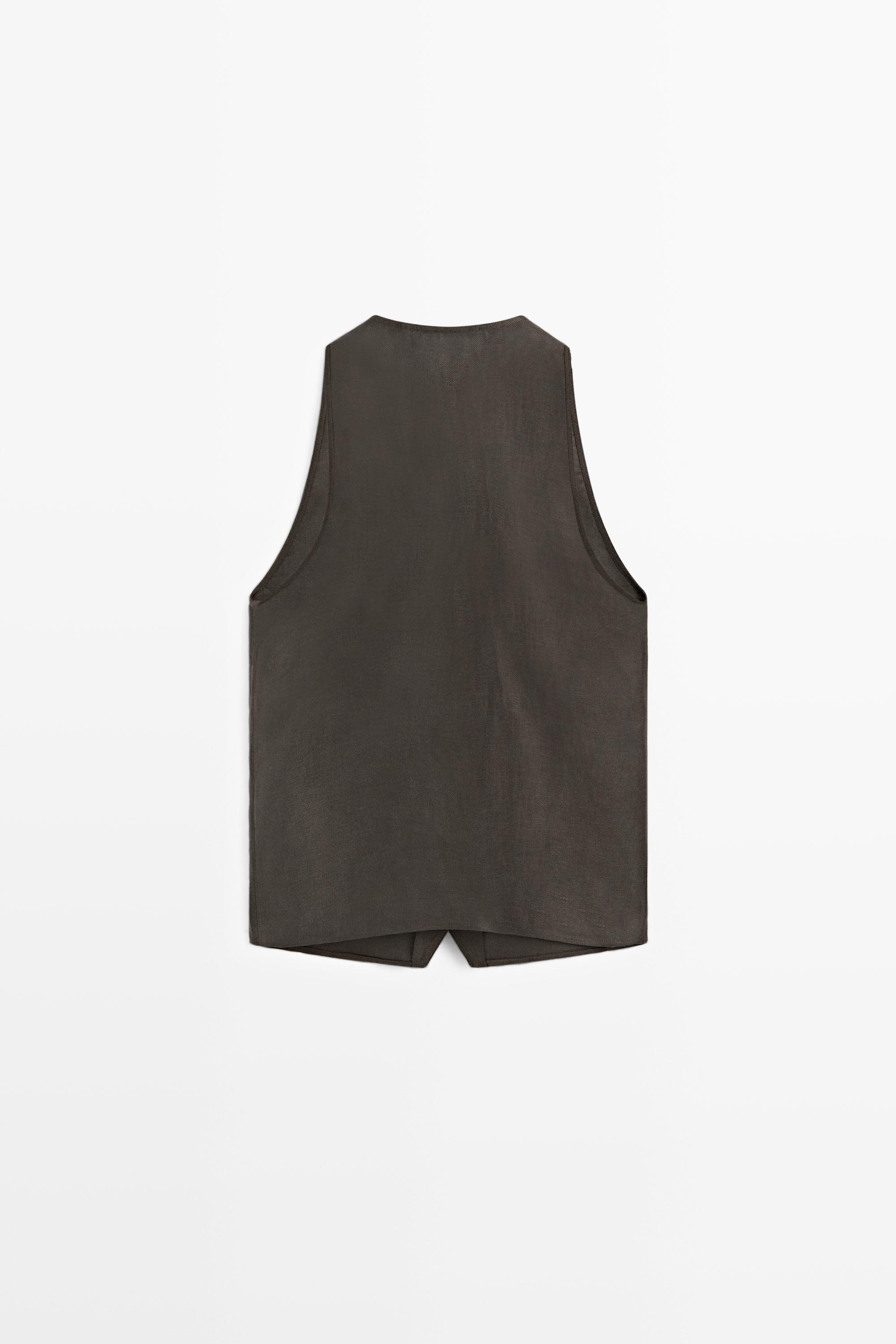 Gilet 100 % lin