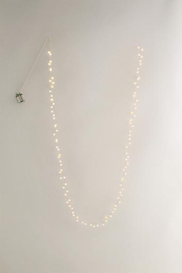 GRINALDA COM BOLAS LUZ DE NATAL - Branco da Zara