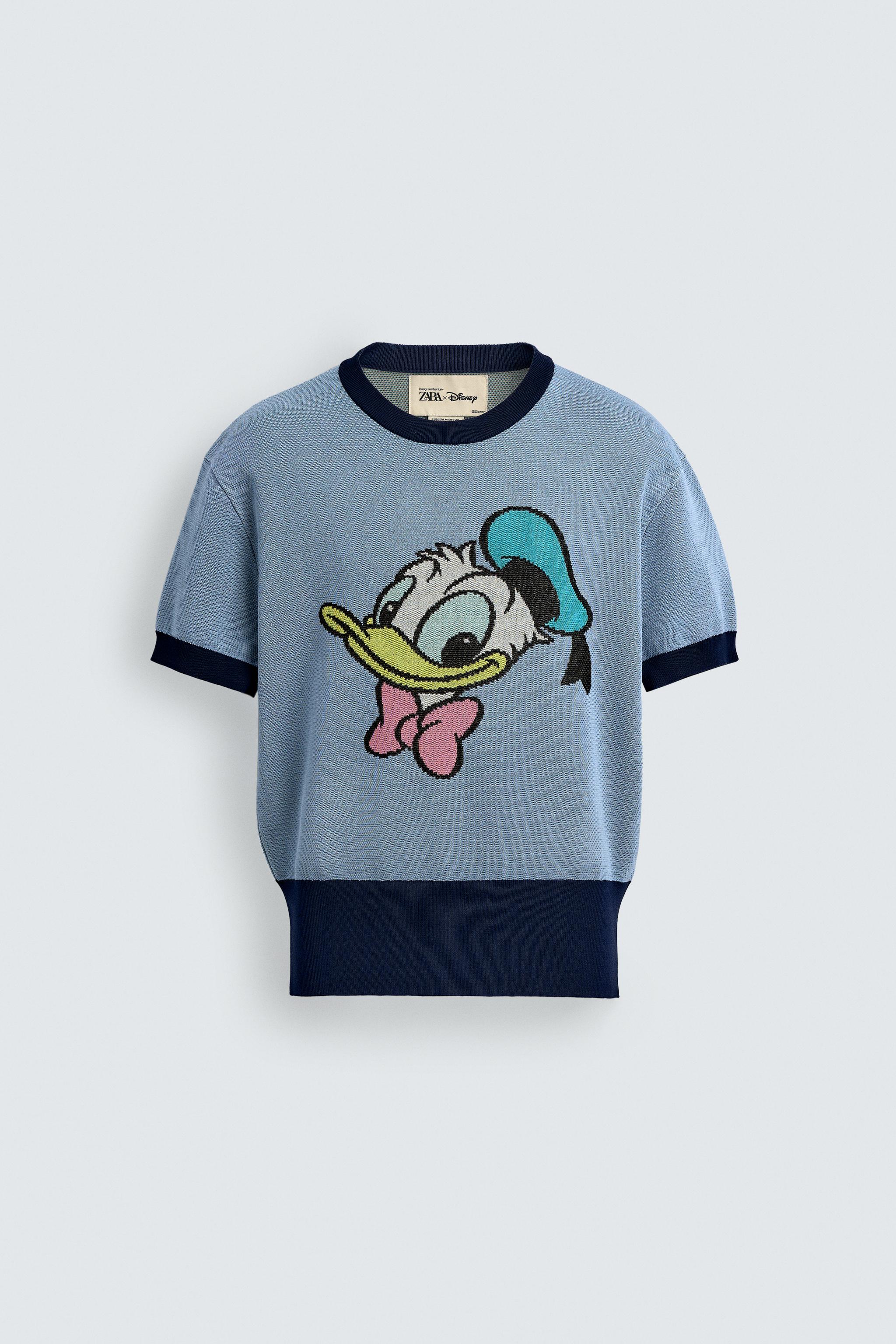 DONALD DUCK HARRY LAMBERT FOR ZARA X DISNEY KNIT T-SHIRT