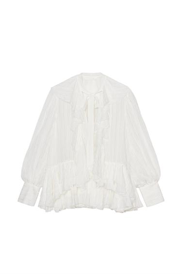 ZW COLLECTION RUFFLED SHIRT