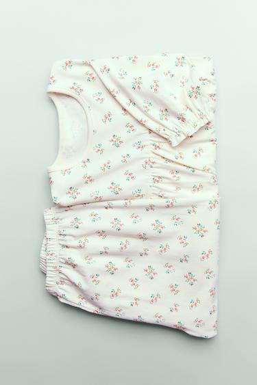 6-14 ANS/ PYJAMA PETITES FLEURS - Écru de Zara