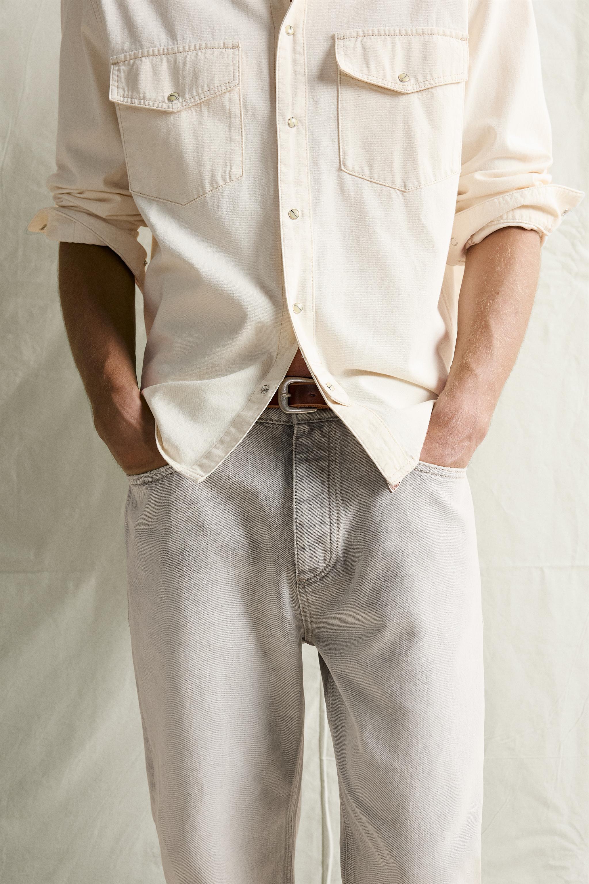 Zara STRAIGHT ANKLE FIT JEAN görsel 5