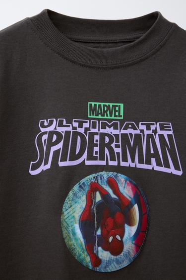 T-SHIRT À EFFET OPTIQUE SPIDER-MAN © MARVEL - Anthracite foncé de Zara - Image 3