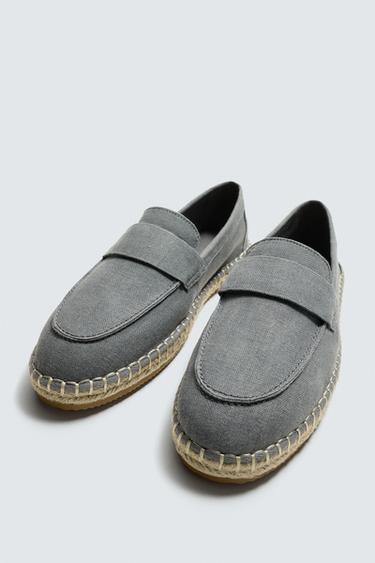 ESPADRILLES EN TISSU - Bleu de Zara - Image 4