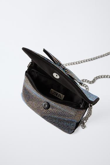 SAC BANDOULIÈRE STRASS LACET - Noir de Zara - Image 3