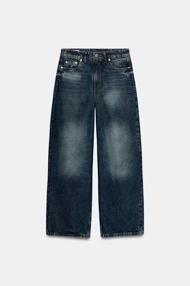JEANS TIRO MEDIO CARROT - Azul de Zara - Imagen 0