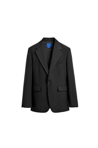 BLAZER TERNO SMOKING LÃ AARON LEVINE X ZARA - Preto da Zara