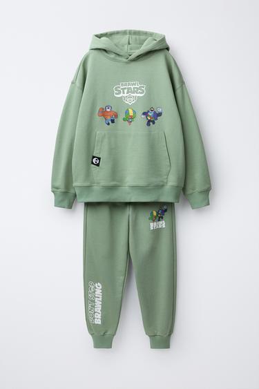 ENSEMBLE SWEAT À CAPUCHE ET PANTALON JOGGER BRAWL STARS © SUPERCELL OY - Maquillage de Zara