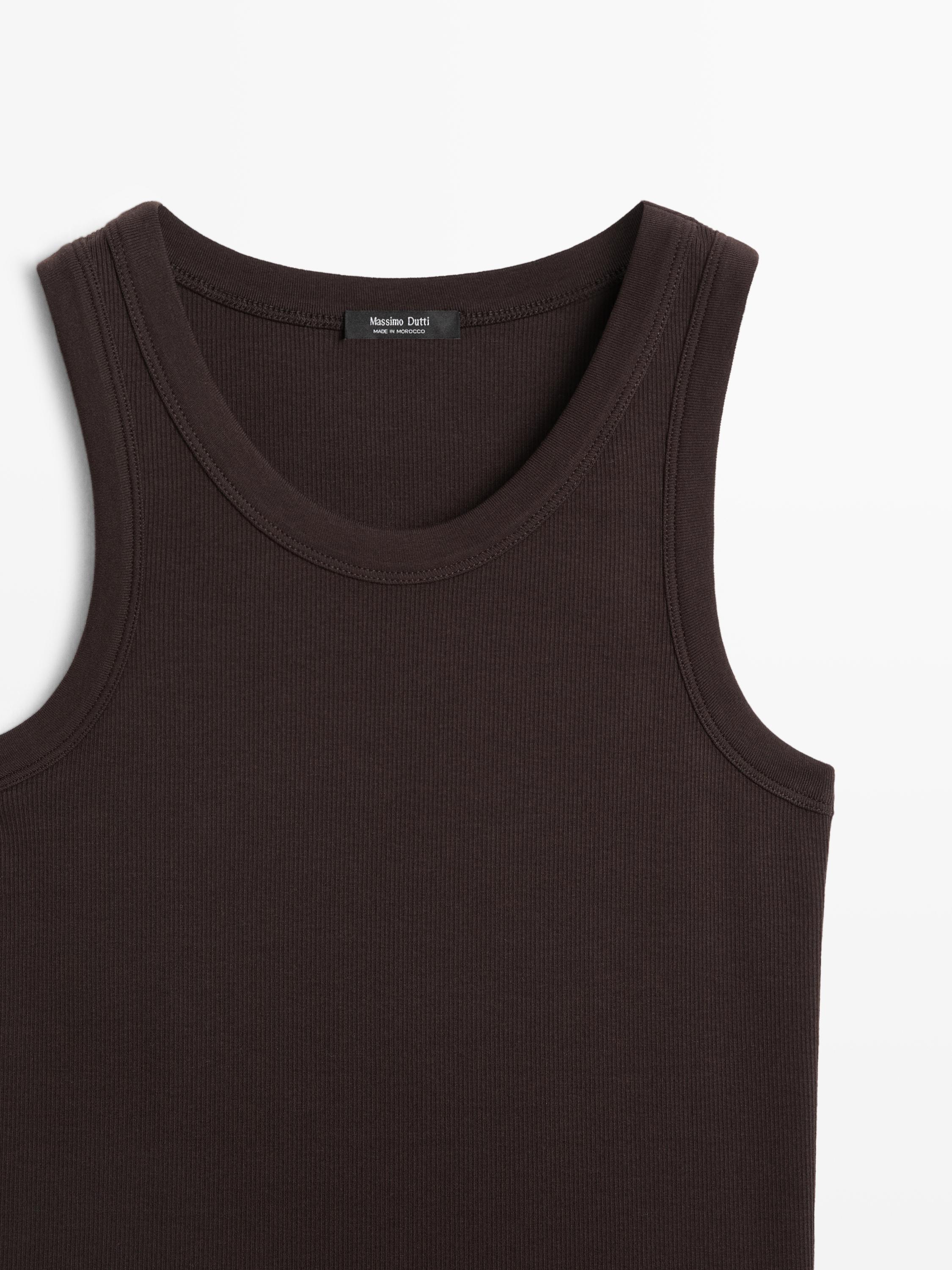 Cotton blend halter top