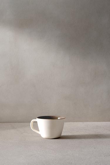 LOT DE 2 - TASSE 220 ML - marron/blanc de Zara - Image 1