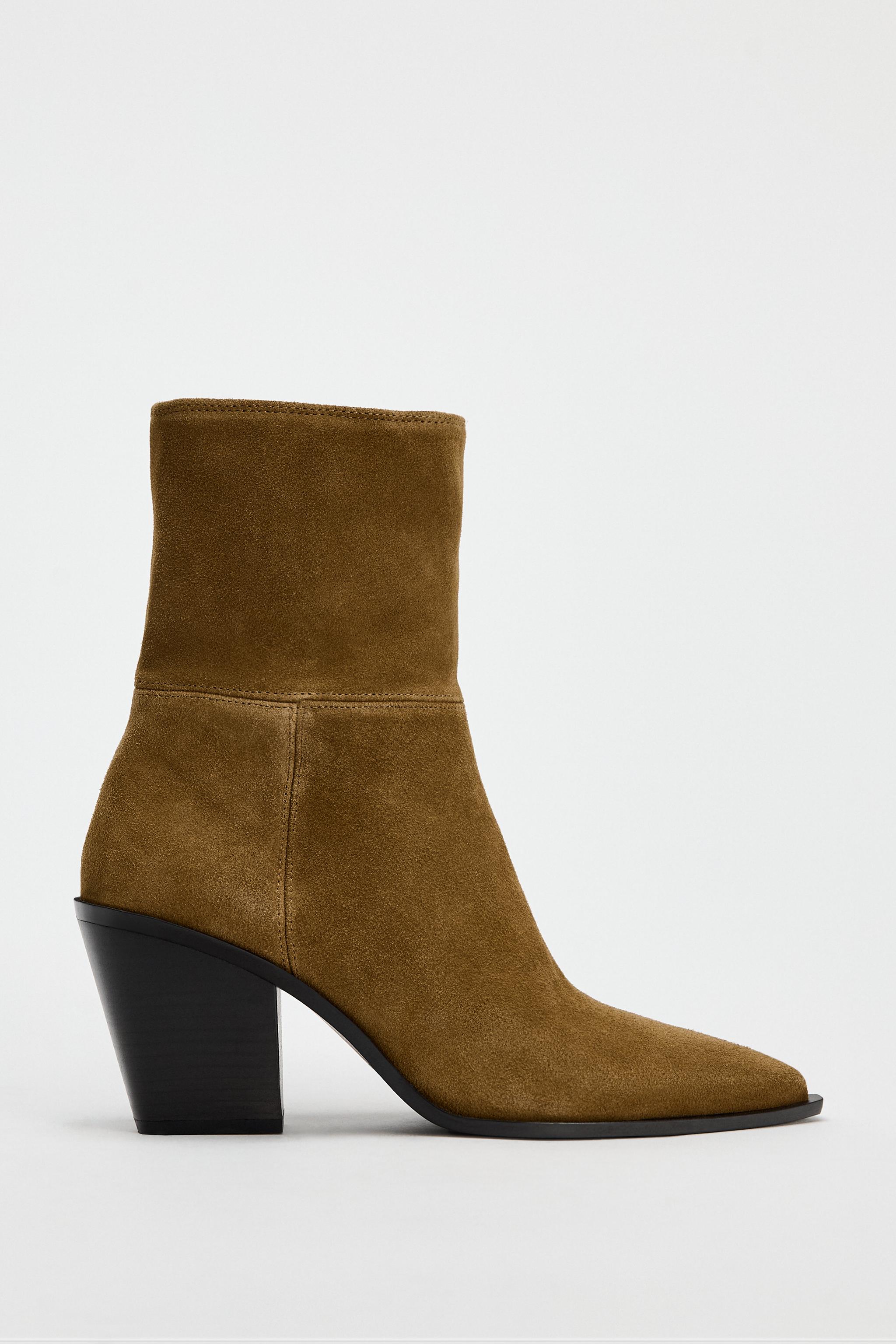 Women s Suede Boots Explore our New Arrivals ZARA Canada