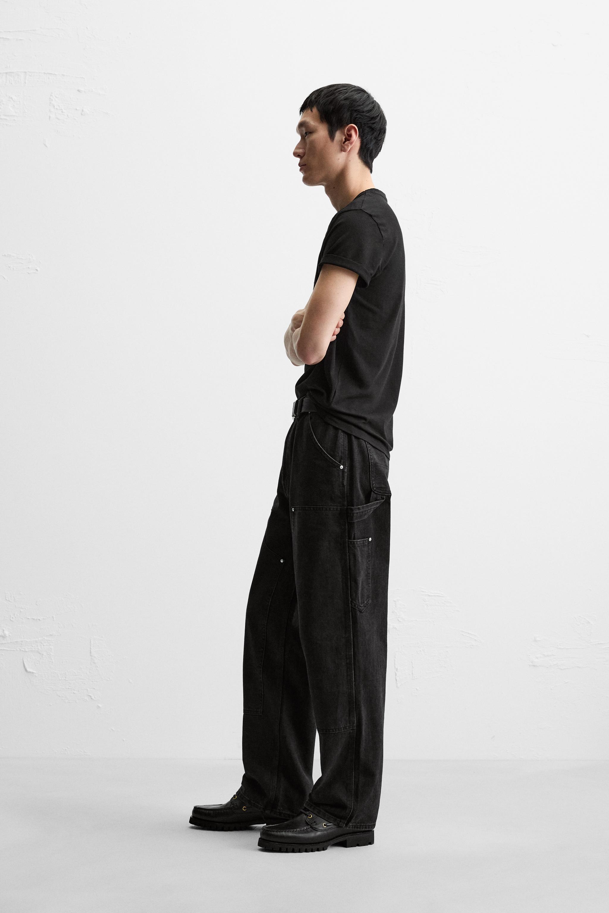 zara ザラ ウォッシュ加工カーペンターパンツ EU38 JP30 完売品