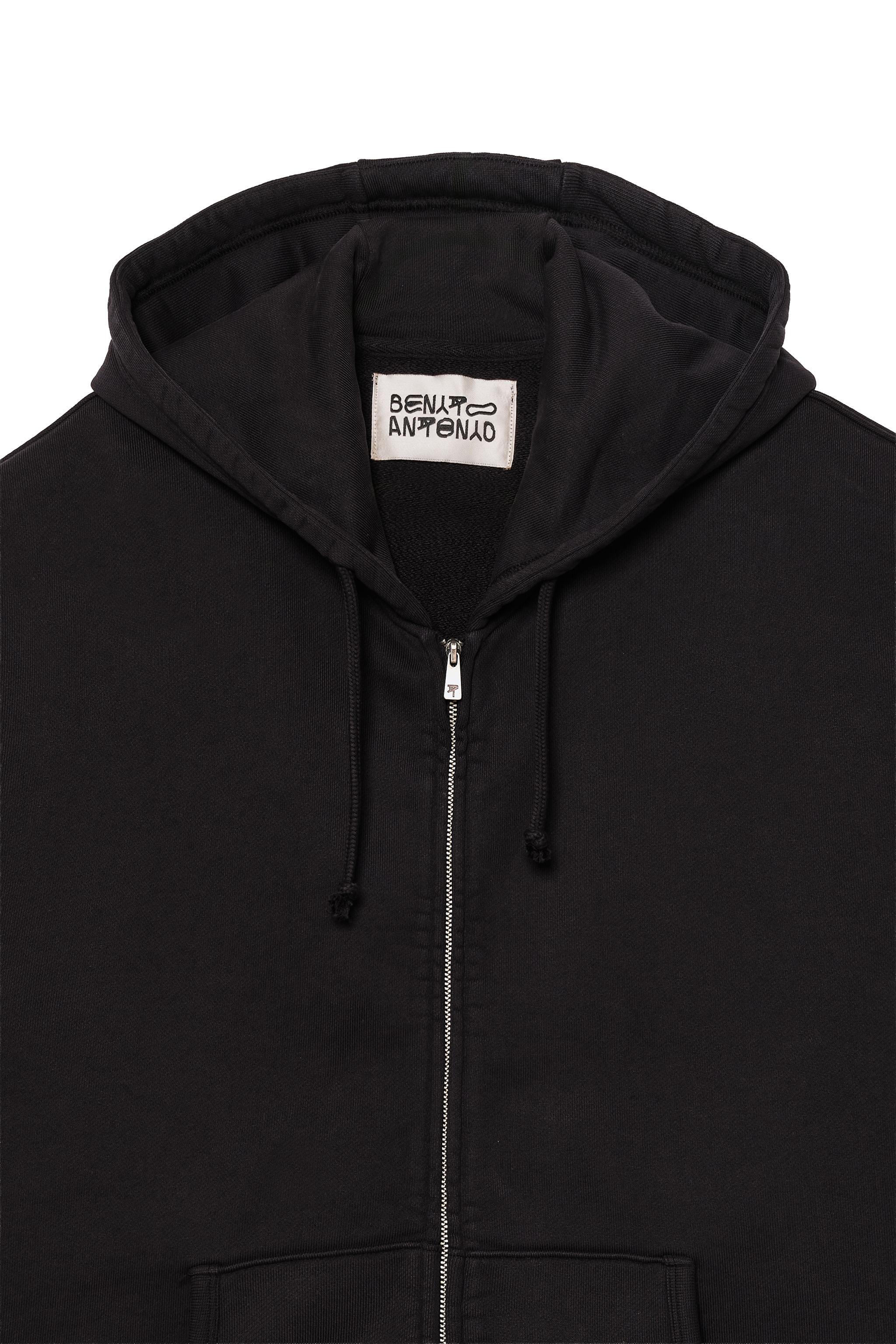 CROPPED FIT ZIPPER HOODIE SWEATSHIRT