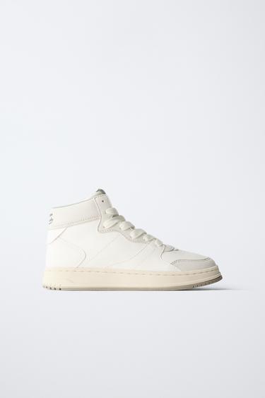 BASKETS MONTANTES BASIQUES - Blanc de Zara - Image 0