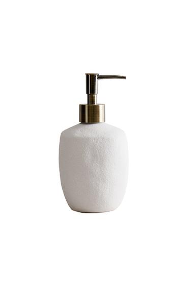 TEXTURED SOAP DISPENSER - White by Zara